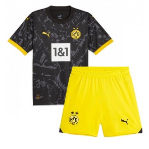 Borussia Dortmund Replica Away Stadium Kit for Kids 2023-24 Short Sleeve (+ pants)